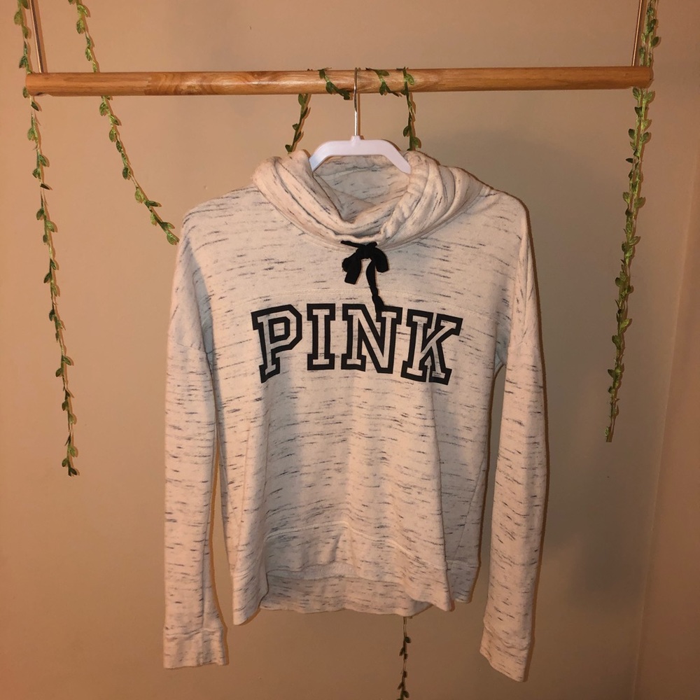 PINK turtleneck sweatshirt